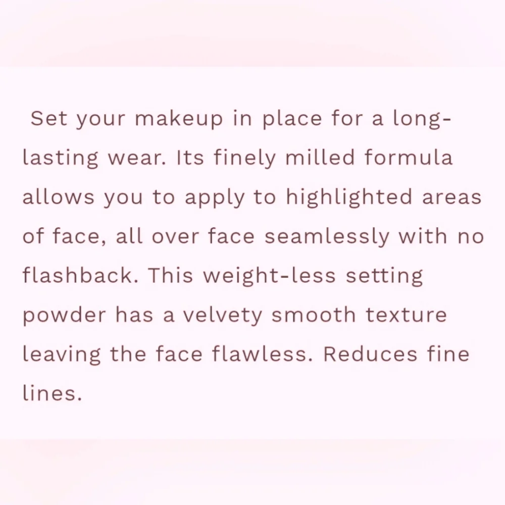 📸 Pinklipps Translucent Loose Setting Powder - Picture 6 of 6